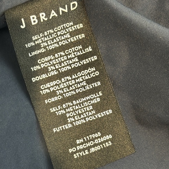 J Brand Layla Textured jacquard metallic Brocade Floral Blazer - Picture 11 of 12